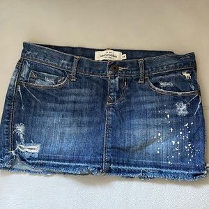 Abercrombie Denim Mini Skirt Size 14